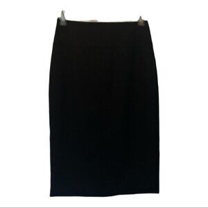 J Crew Navy Super 120s Wool Pencil Skirt - Flawed